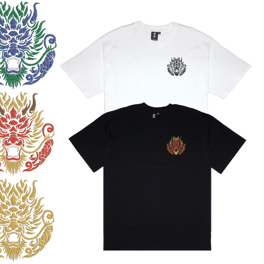 Dragon Face (Left Chest) - Boxy Tee