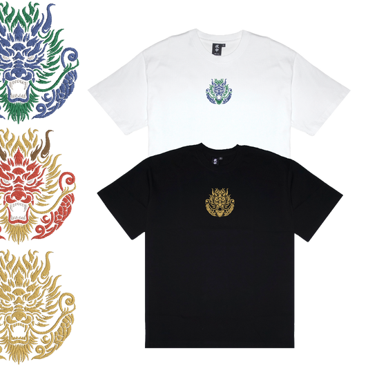 Dragon Face (Centre Chest) - Boxy Tee
