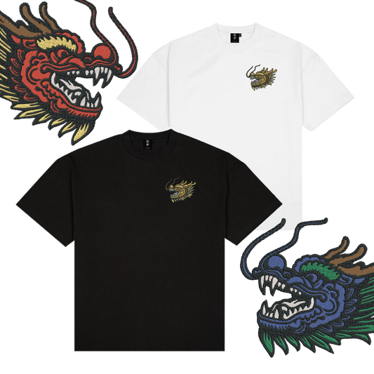 Dragon Head Boxy Tee (Left Chest)