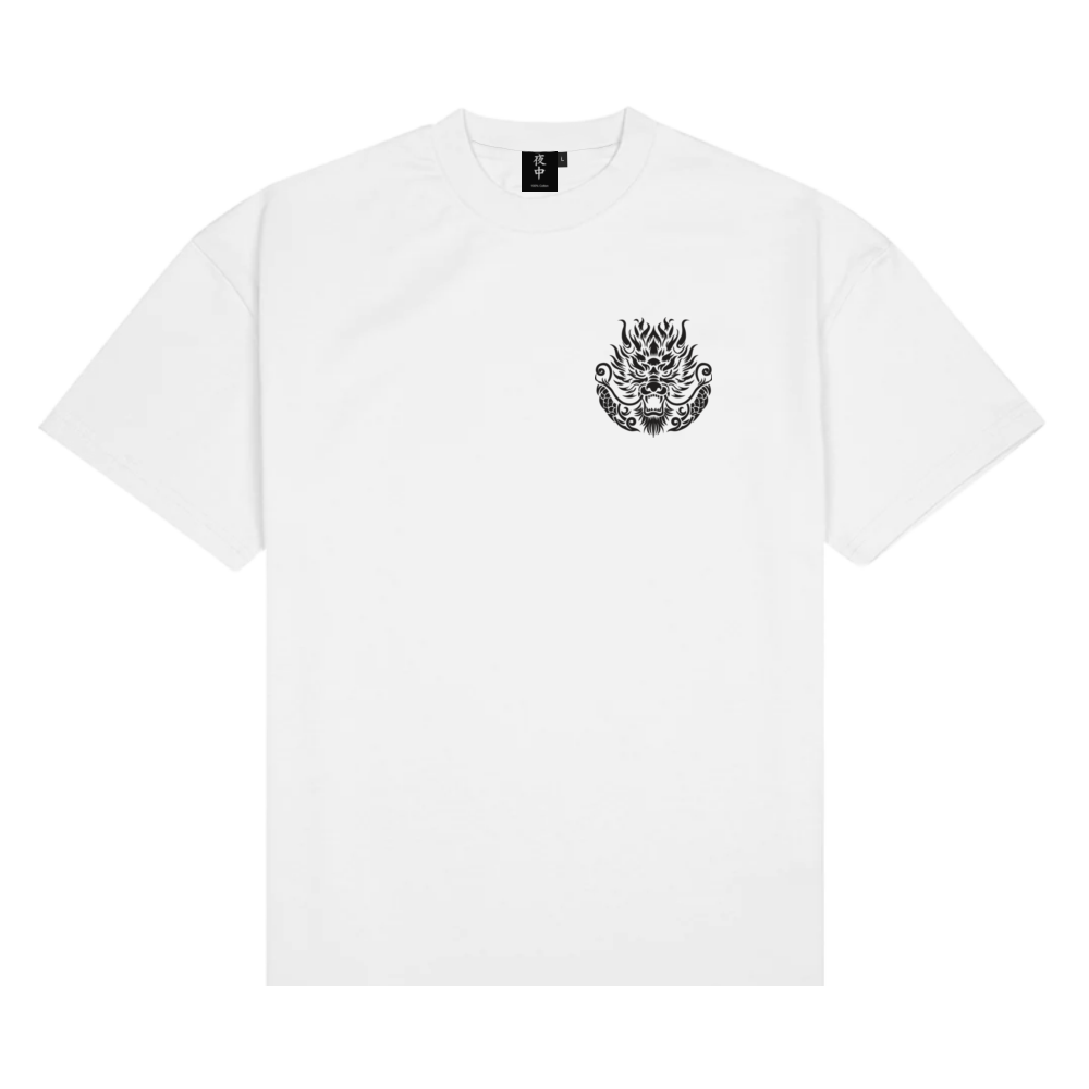 Dragon Face Boxy Tee (Left Chest)