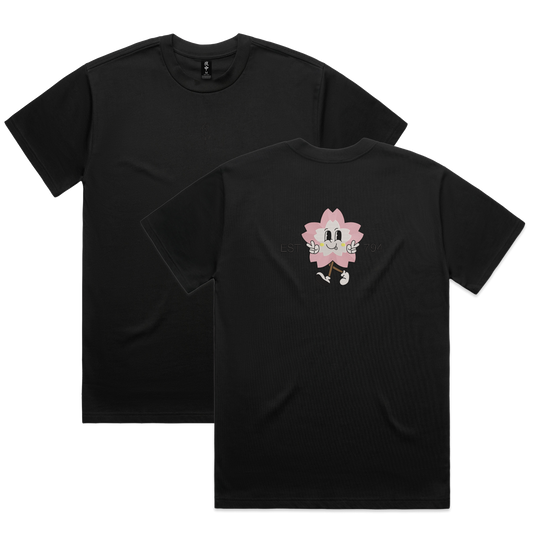 Sakura Retro Character Heavy Tee [Black Outline]