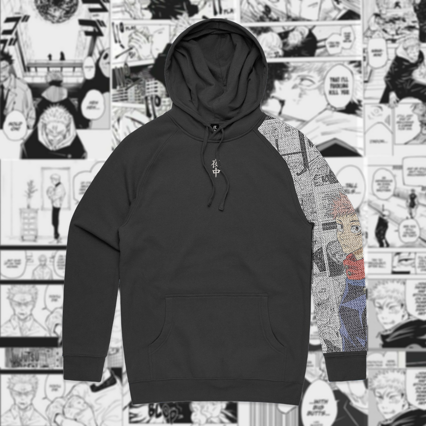 JJK Sleeve Hoodie (Version 1) - Design 1