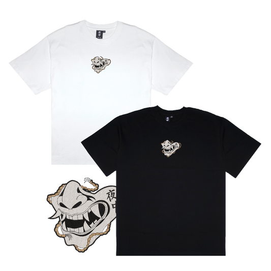 Half Oni Mask - Boxy Tee