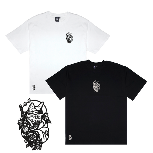 Samurai Cat - Boxy Tee